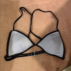 Victoria's Secret Black and Purple Bikini Top